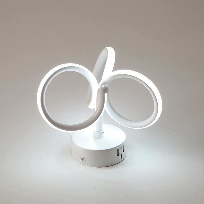 Plafonnier LED Moderne Dimmable Lustre Salon Blanc, 100W, 110 Lumen/W -  D.100*H.11 cm - Cdiscount Maison
