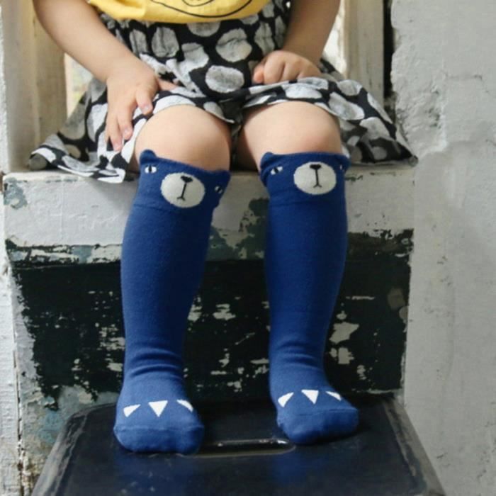 Chaussettes Hautes Cartoon Ours Mignons Pour Enfants Bebe Garcon Fille Rouge Cdiscount Pret a Porter