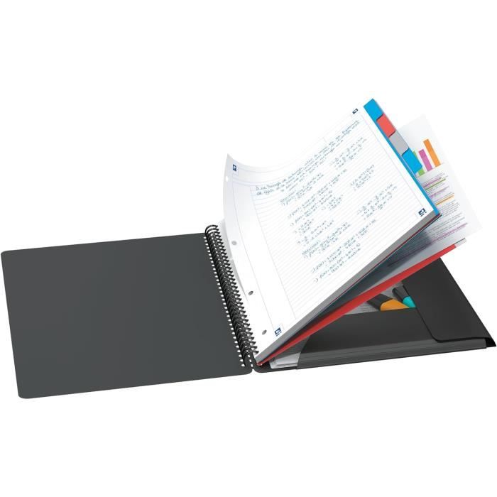 Clairefontaine 328171C Proactiv'Book Cahier-Trieur à Spirale Perforé