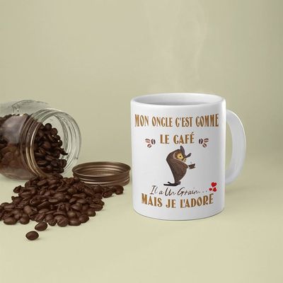 Oncle Tasse Cadeau, Je Souris Parce Que Tu Es Mon Oncle - Je