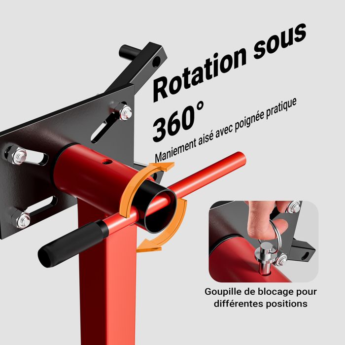 Support Moteur Lève-moteur 450 Kg - Pour Moto - Marque Gearmonster - Neuf