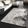 Tapis gris noir blanc