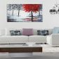 TEMPSA Tableau Peinture à l'huile en Toile Forêt moderne Abstrait Sans  cadre Pour Décor mural - Achat / Vente tableau - toile - Cdiscount