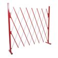 Barrière de sécurité - Aluminium - Rouge-Blanc - Hauteur 153 - Largeur 28-200-0
