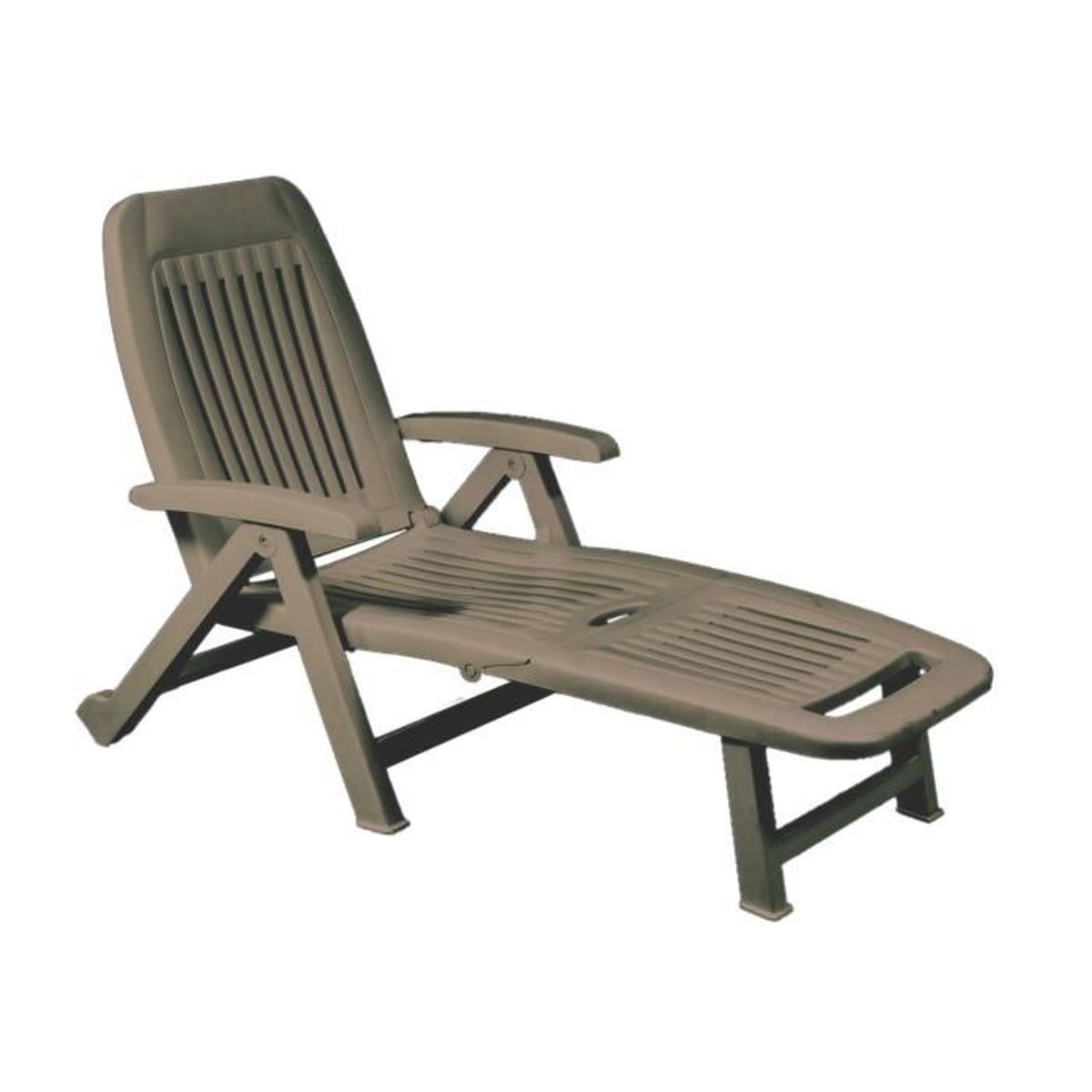 Bain De Soleil En Polypropylene Multiposition Et Pliant Fiorello Taupe Achat Vente Chaise Longue Bain De Soleil En Polypropy Cdiscount