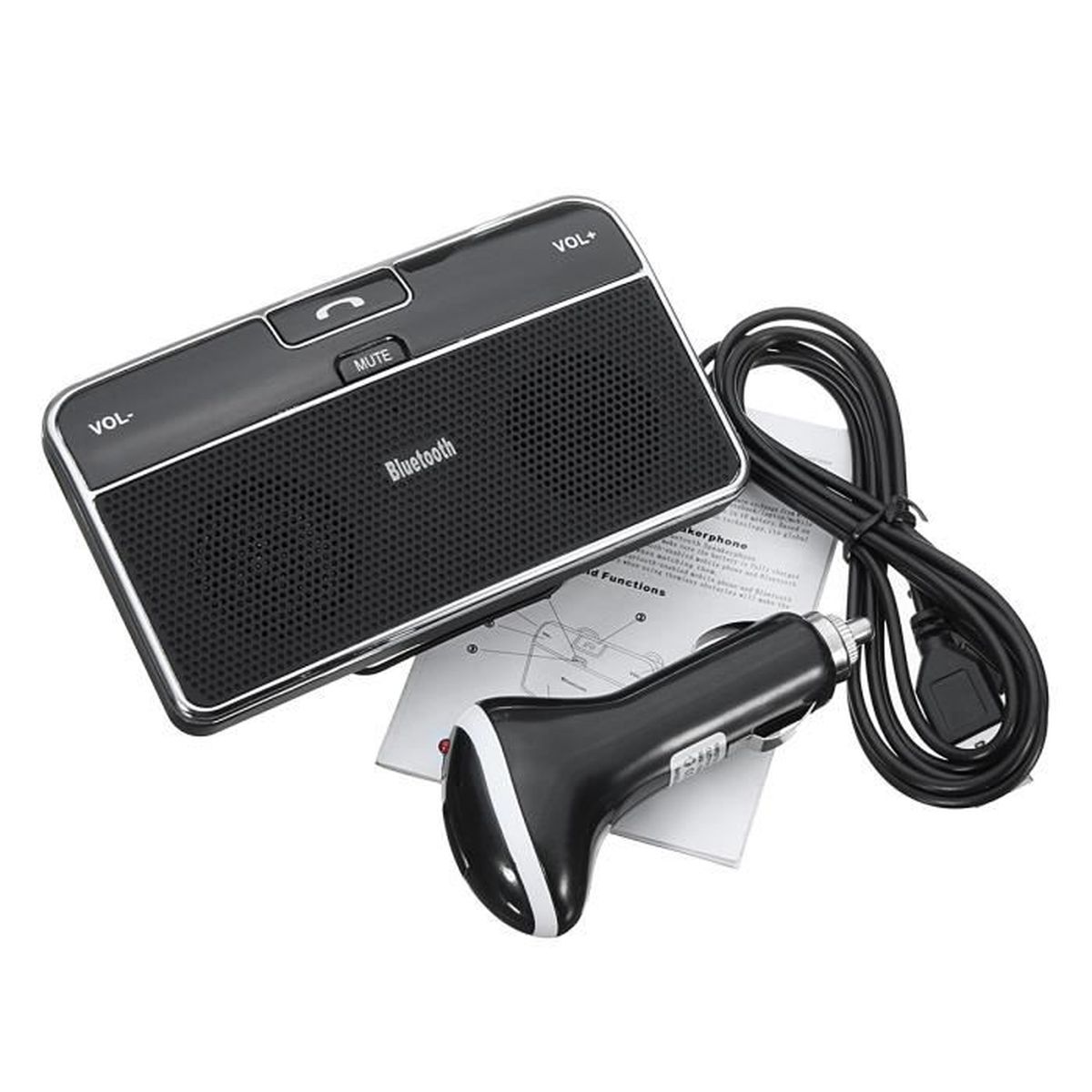 Mains Libres Haut Parleur Enceinte Bluetooth Sans Fil Portable Voiture Car Auto Enceinte Nomade Avis Et Prix Pas Cher Cdiscount