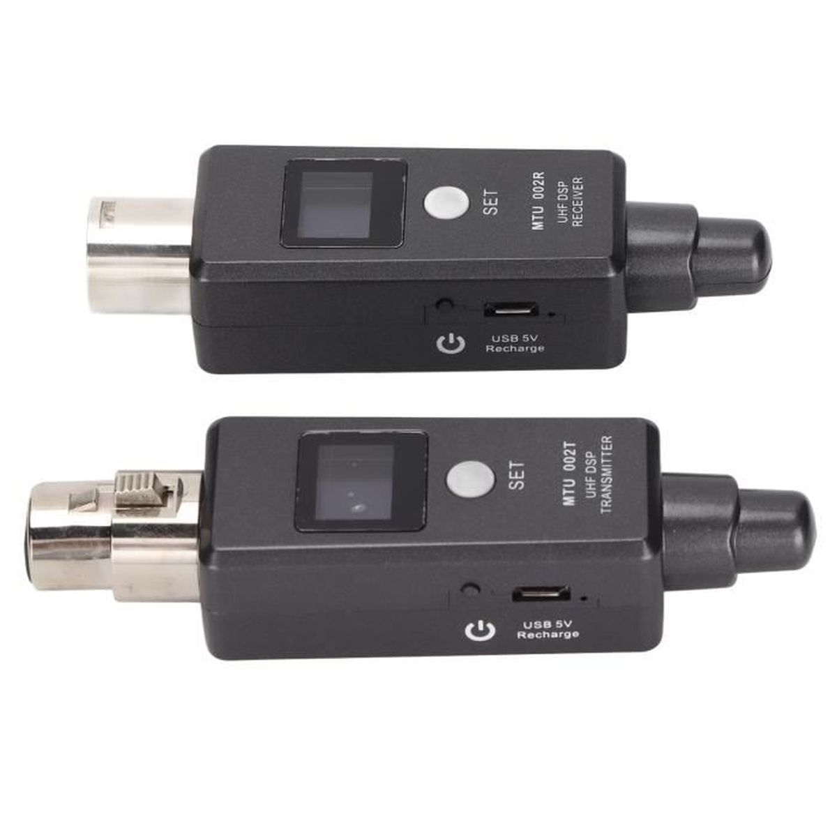 Kit Microphone Sans Fil XLR 1 Émetteur + 1 Récepteur UHF - Portée 50-80 M, Batterie 1000 MAh, 16 Canaux | Pour Home Studio, église, événement - Compatible Micro Dynamique/capacitif