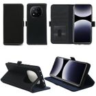 XEPTIO Etui portefeuille noir Xiaomi Redmi Note 14 Pro Plus 5G / Redmi Note 14 Pro+ - Housse pochette protection case