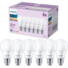 PHILIPS LIGHTING Pack de 6 ampoules LED - PHILIPS - E27 - 40W - Blanc chaud
