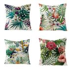 VOLIBEAR Housse de Coussin Lot de 4 Set Coton et lin Plante tropicale Décoratif Canapé Voiture Maison Décor 45x45 cm - Style 397