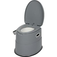 Toilette Portable WC Chimique ALIGHTUP - Anti-odeur et anti-fuite - 50 x 40 x 42cm - Gris
