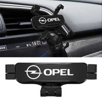 C-Noir - Support de téléphone portable de voiture pour Opel, Clip d'aération, Support de montage, Corsa, Astr