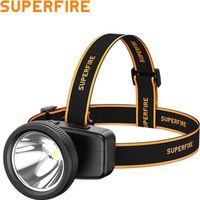 Superfire HL55 - Puissante Lampe Frontale Étanche pour les Aventures en Plein Air, 150 lm, Rechargeable via USB-C