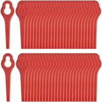 Accessoire pour coupe-bordure pack de 50 lames compatibles pour coupe-bordure Ferrex Aldi Far 20-i, lames de rechange