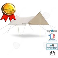 CONFO® Auvent extérieur grande tente de plage de camping portable imperméable à la pluie et auvent de camping auvent de protection