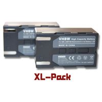 2 batteries de rechange pour Samsung VP-D351, VP-D351i, VP-D352, VP-D352i, VP-D353, VP-D353i - Remplace : Samsung SB-LSM160 - SB-…