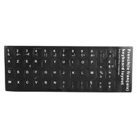 ZJCHAO Computer Keyboard Sticker, French Keyboard Sticker Unique Coating  for School Office for Laptop for Home Travel for Student