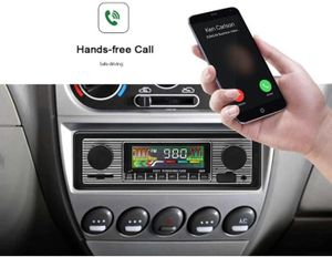 AUTORADIO Stéréo de Voiture avec Bluetooth, autoradio avec Port USB/SD/AUX, Radio FM pour autoradio, Lecteur MP3 numérique, Appel Mains
