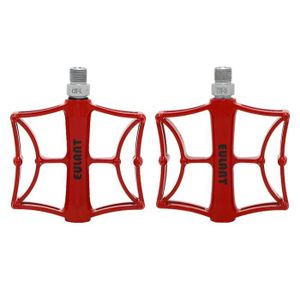 BETECK P/édale V/élo VTT BMX Pedale Plates en Alliage Aluminium /à Double Roulement Scell/é 9//16 Cyclisme Racing