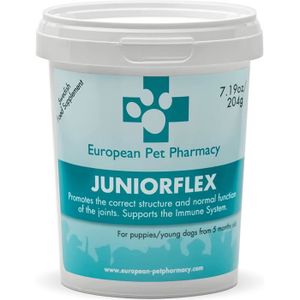 COMPLÉMENT ALIMENTAIRE Compléments Os Et Articulations Chien - European Pet Pharmacy Juniorflex 204g Poudre Complément Articulaire Chiots C 3 Moule Verte