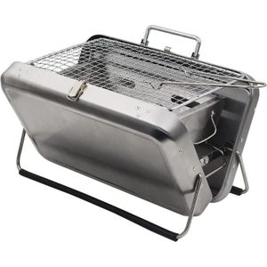 BARBECUE Barbecue Portable - [n529] - Pliable - Acier inoxydable - Camping - Charbon