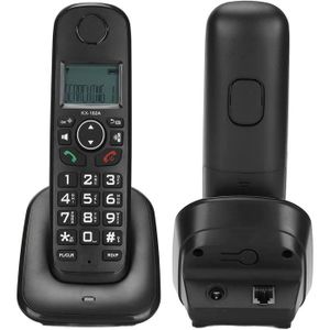 Téléphone fixe Téléphone Domestique sans Fil, Combiné à Gros Bout