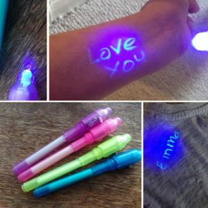 Stylo publicitaire avec encre invisible et LED UV - Keila