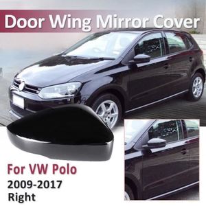 VW Polo Mk4 2002-2005 Porte Aile Coque Rétroviseur Noir N//S Côté Passager Gauche