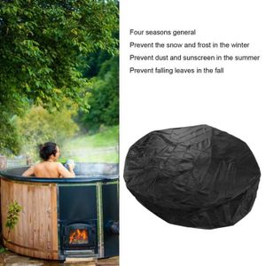 ACCESSOIRE DE STORE Minifinker - Couverture ronde de baquet chaud Couvertures anti-poussière pour meubles d'extérieur jardin store 210x30cm 215x70cm