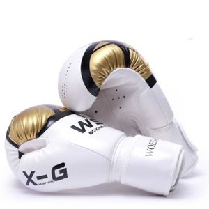 GANTS DE BOXE Gants De Boxe Kick pour hommes femmes PU karaté Muay Thai Guantes De Boxeo combat adultes enfants équipement Gold bh613sok47hb
