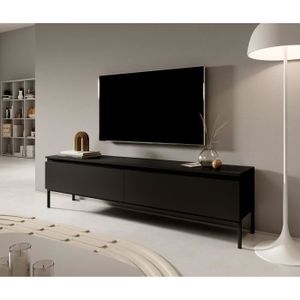 MEUBLE TV - MEUBLE HI-FI - AYNEFY Support de moniteur Noir 42 x 24 x 13 cm  Aggloméré - Cdiscount Maison