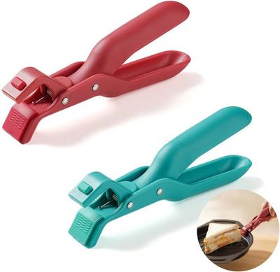 Pinces Anti-brûlure En Acier Inoxydable - Pour Plaques Chaudes, Four à Air, Micro-ondes - 5