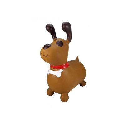 Skippy Chien sauteur Marron Gonflable enfant, bebe 18 mois Jusqu