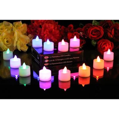 Bougie Led Sans Flamme, 24 Pièces, Pour La Maison, Fête De Noël
