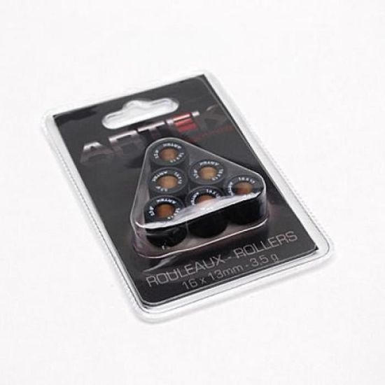Jeu Rouleaux Variateur Scooter 50cc 4T - 16x13 Mm - Poids 4g à 7g - Pour Peugeot Django, Kisbee, V-Clic - Améliore Accélération