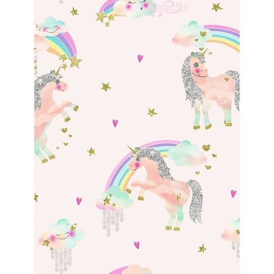 Arc En Unicorn Glitter Papier Peint Rose Arthouse 696108 Achat Vente Papier Peint Maison Et Jardin Decor Cdiscount