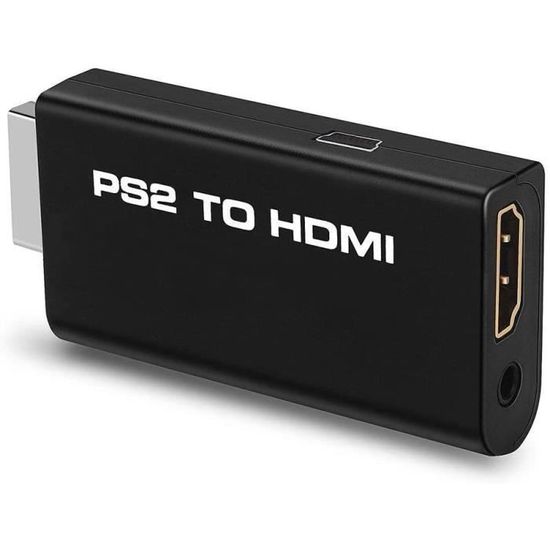 Adaptateur PS2 Vers HDMI Avec Audio 3.5 Mm - Convertisseur Vidéo Pour PS2, Plug & Play, Support 480i/480p/576i