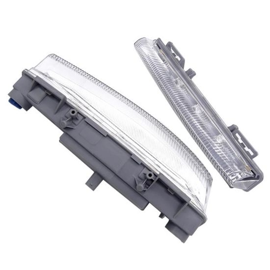 Feux De Jour LED GSRECY Pour Mercedes Classe C/E/SLK 2007-2014 | DRL Blanc 6000K, Étanche, Sans Erreur