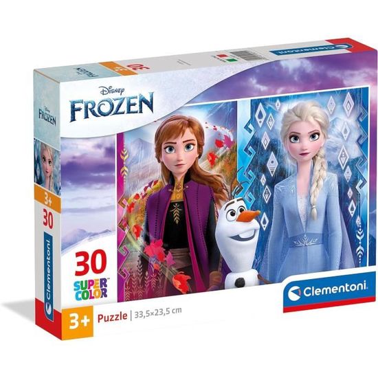 Clementoni- Supercolor Disney La Reine des Neiges 2-30 pièces-Puzzle ...