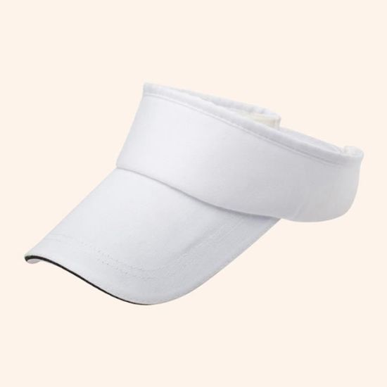 Pare-Soleil Rétro Sunvisor Visère PVC Transparent Réglable - Protection UV Festivals Été