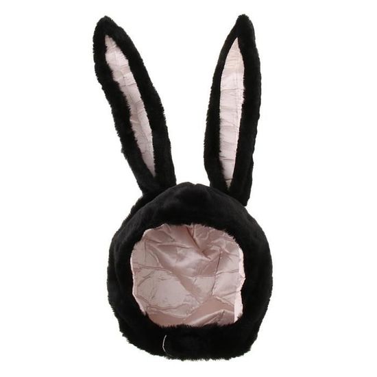 Set de 2 chapeaux de Père Noël en peluche avec oreilles mobiles, chapeau de Père Noël