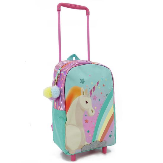 Sac à roulettes maternelle Licorne Multicolore 34 CM Cdiscount