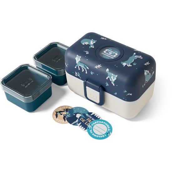 Lunch Box Enfant Monbento MB Tresor Green Forest – 3 Compartiments, 0.8L, Sans BPA, Personnalisable