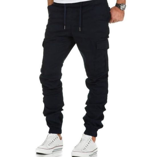 Pantalon Cargo Homme Épaissi Multi-Poches – Taille Élastique Confortable, Idéal Travail & Outdoor