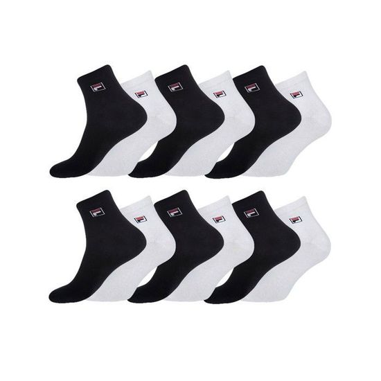 Chaussettes homme Fila Lot de 12 Noir Blanc Confort Sport Multicolore Cdiscount Pret a Porter