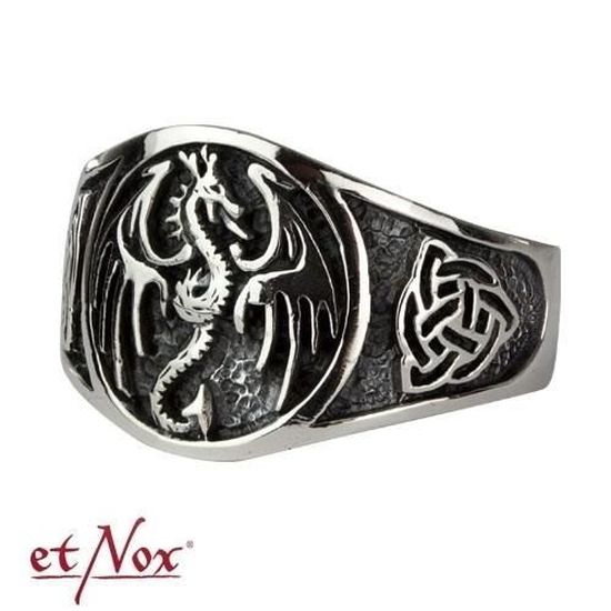 Bague Dragon En Acier Inoxydable Argenté - Taille 12 - Pour Homme - Neuf Avec étiquettes