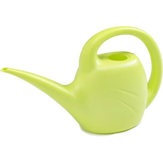 Arrosoir Traditionnel Geli Vert 2 Litres - Léger, Bec Long, Poignée Ergonomique - Pour Plantes Intérieures Et Balcon