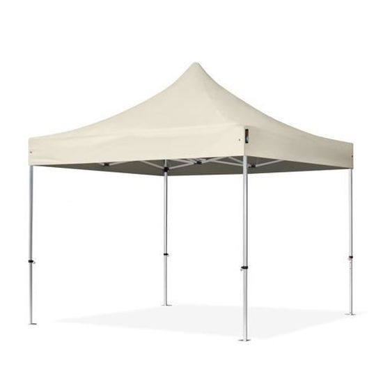 Tonnelle Pliante TOOLPORT 3x3 M - Structure Aluminium, Bâche PES 800 étanche, Côtés Panoramiques, Couleur Crème