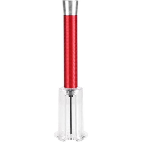 Tire-Bouchon à Pression D'Air Cork Pops – Ouvre Bouteille De Vin Rapide Et Sans Effort, Rouge/Noir Avec Lame Intégrée, Idéal Pour Femmes Et Sommeliers