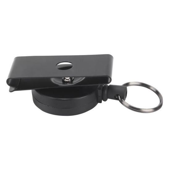 Porte-clés Rétractable Avec Câble Acier – Pratique Pour Badge, Clés Ou Outil